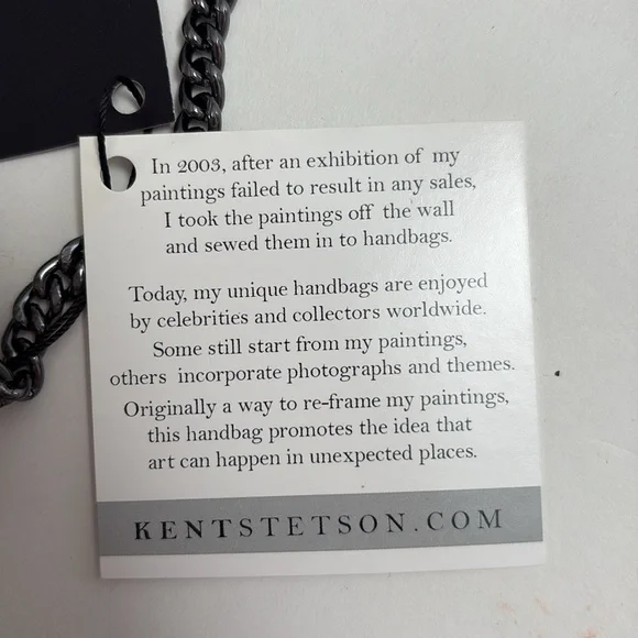 NWT & dust-bag KENT STETSON Oyster clutch/purse - Picture 6 of 13